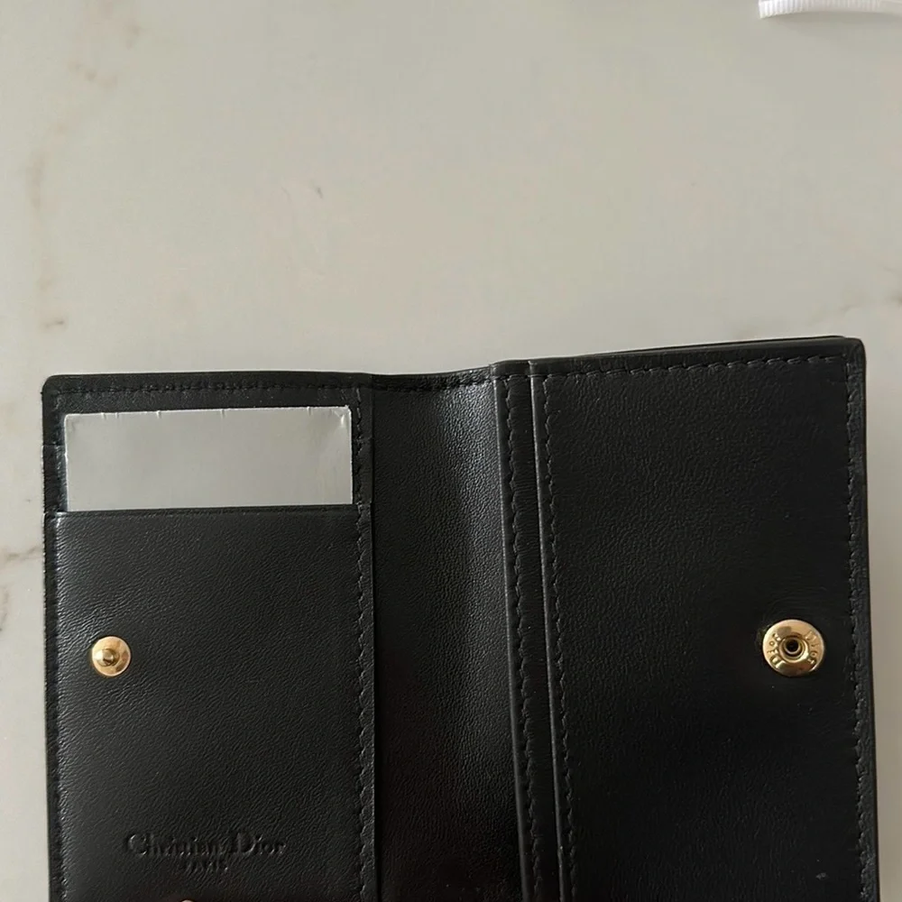 Lady Dior flap card holder NWOT